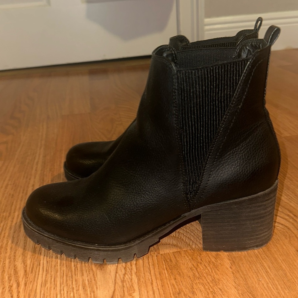 MIA black platform boots. Size 9.5